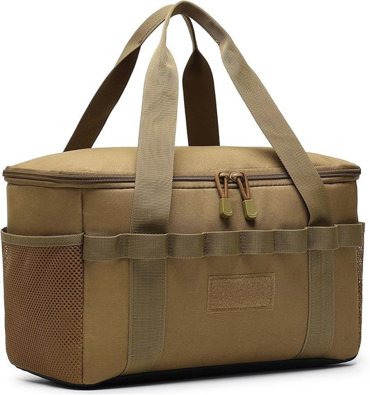 Tactical Camping Storage Bag 14L Tactical Utility Tote Bag Camping Cookware Organizer Trunk Organizer