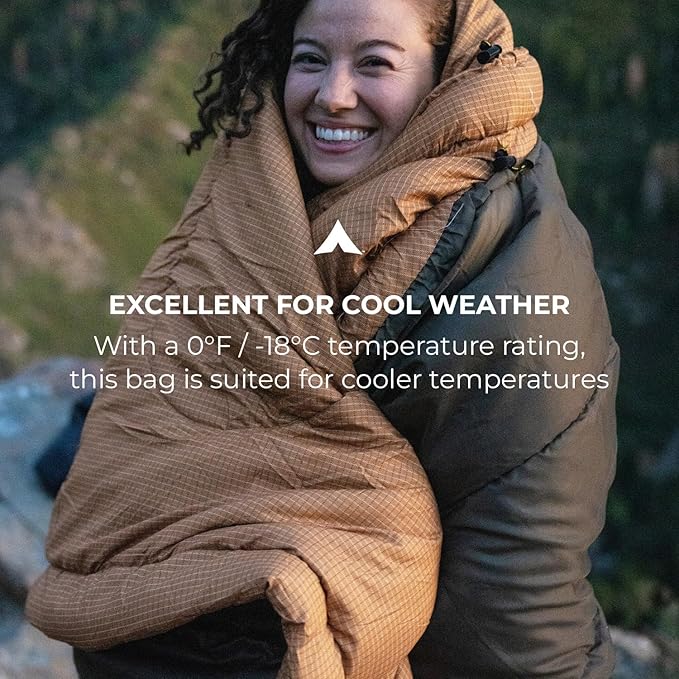 Teton Celsius Regular, -25F, 20F, 0F Degree Sleeping Bags, All Weather Bag for Adults and Kids, Camping Made Easy and Warm, Travel Sack Included
