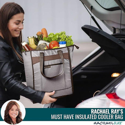 Rachael Ray Chillout Soft Sided Cooler Bag - Insulated, Leak Proof, Portable for Travel