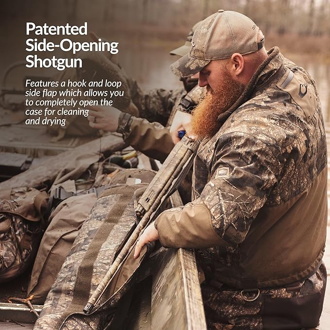 Drake Waterfowl® Side-Opening Soft Gun Case - Water Resistant, Adjustable Strap, Choke Tube Pocket - Tactical Shotgun Case