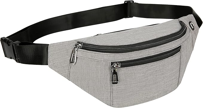 Fanny Pack for Men & Women, Fashion Waterproof Waist Packs with Adjustable Belt, Casual Bag Bum Bags for Travel Sports Running.