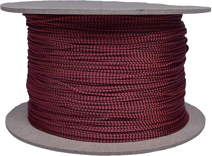 BORED? PARACORD! Nylon Micro Cord - 125 or 1000 Foot Spool Options - 70+ Colors and Patterns - 1.18mm Cord