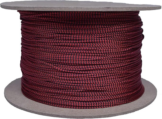 BORED? PARACORD! Nylon Micro Cord - 125 or 1000 Foot Spool Options - 70+ Colors and Patterns - 1.18mm Cord