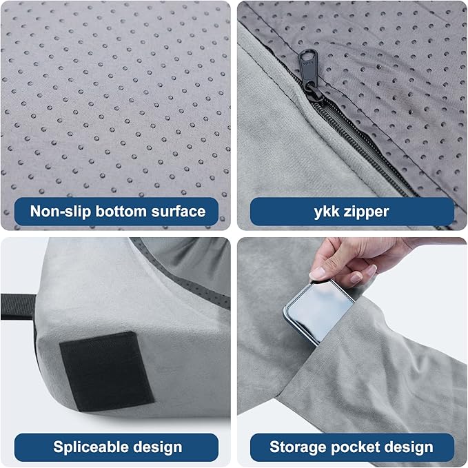 KingChii Cover for Memory Foam Camping Mattress Pad Velvet Cover Outdoor Mat Sleeping Pad