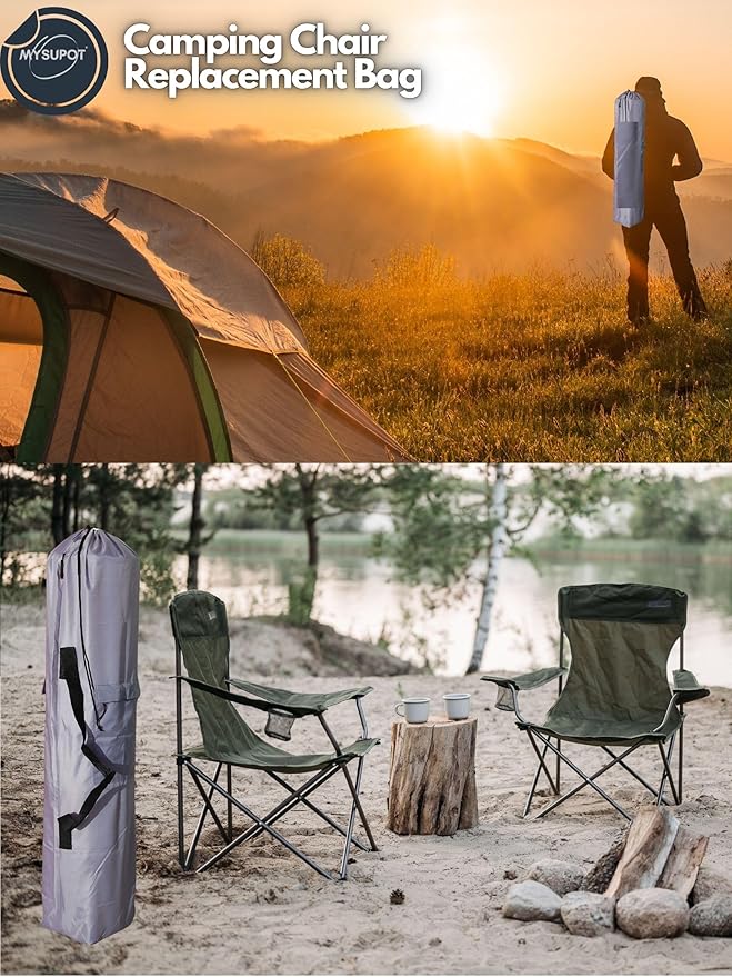 Replacement Bag for Folding Camping Chair, Portable Camp Chair, Hammock, Yoga Mat, Umbrella, Tents, Tripods, Fishing Poles - 420D Oxford Polyester Fabric