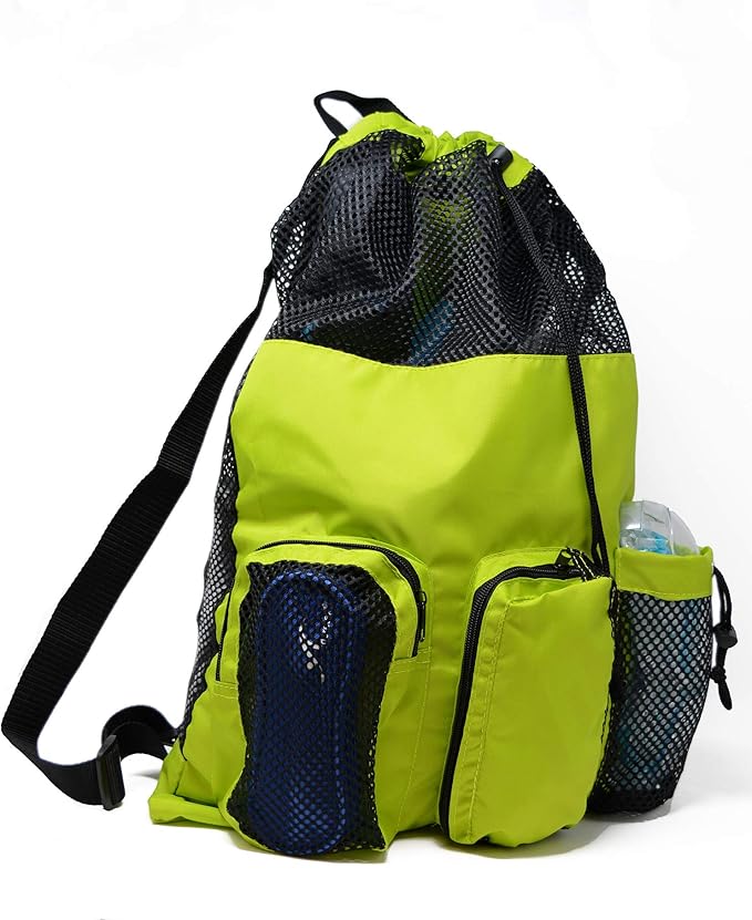 Adoretex Quick Dry Mesh Equipment Sport Drawstring Gym Swim Bag