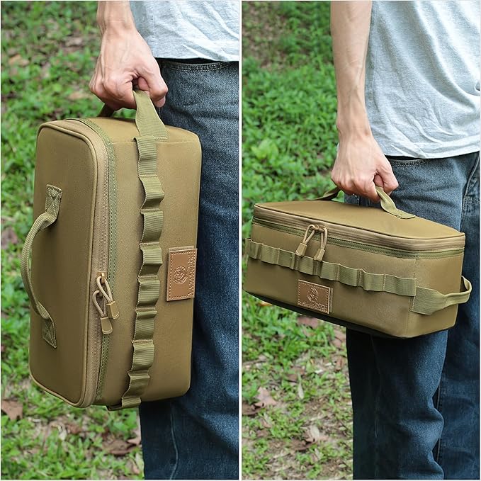 Tactical Camping Storage Bag 9L Tactical Utility Tote Bag Camping Cookware Organizer Trunk Organizer