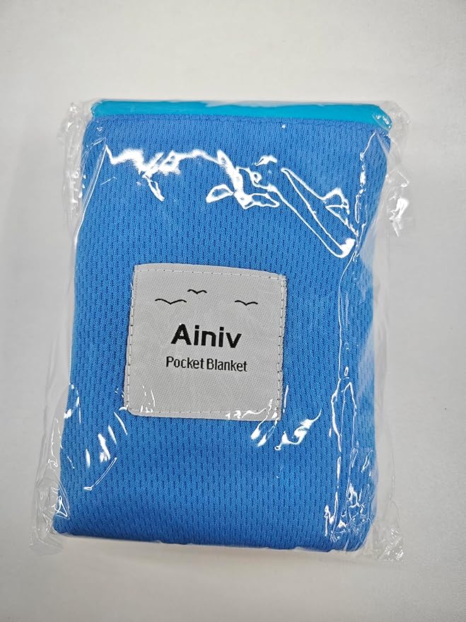 Picnic Blanket, Mini Pocket Beach Mat 43.3 x 55.1IN (2-3 People) Foldable, Lightweight Waterproof Sand Free, Foldable Thin Ground Sheet for Outdoor Camping Hiking Travel - with Hand Strap