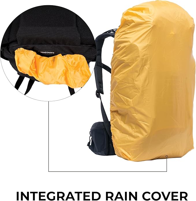 TETON 45L Scout Internal Frame Backpack for Hiking, Camping, Backpacking, Rain Cover Included