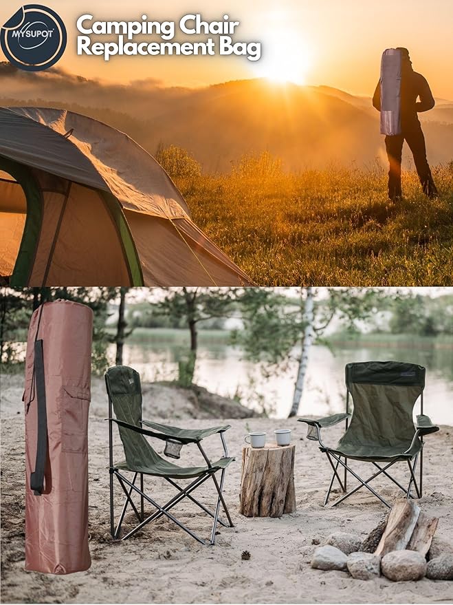 Replacement Bag for Folding Camping Chair, Portable Camp Chair, Hammock, Yoga Mat, Umbrella, Tents, Tripods, Fishing Poles - 420D Oxford Polyester Fabric