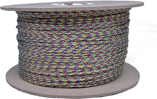 BORED? PARACORD! Nylon Micro Cord - 125 or 1000 Foot Spool Options - 70+ Colors and Patterns - 1.18mm Cord