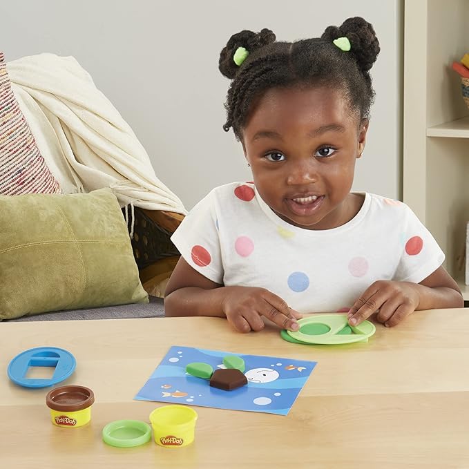 Play-Doh Shapes and Colors Set, 5 Activity Playmats, 15 Tools & 10 Cans of Assort. Colors, Back to School Classroom Supplies, Preschool Toys, Ages 2+ (Amazon Exclusive)