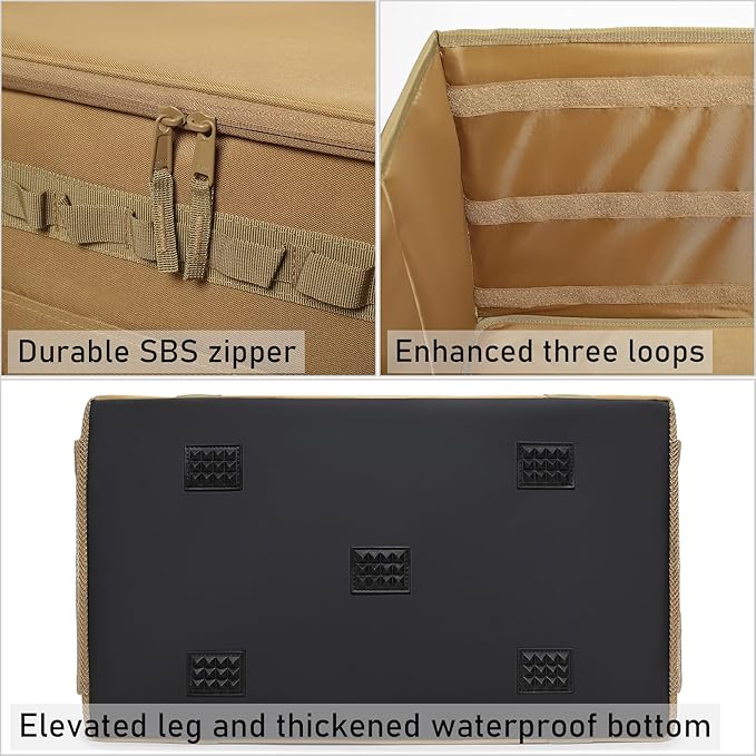 Tactical Camping Storage Bag Utility Tote Bag Camping Kitchen Organizer with Axe Holder & Shoulder Strap