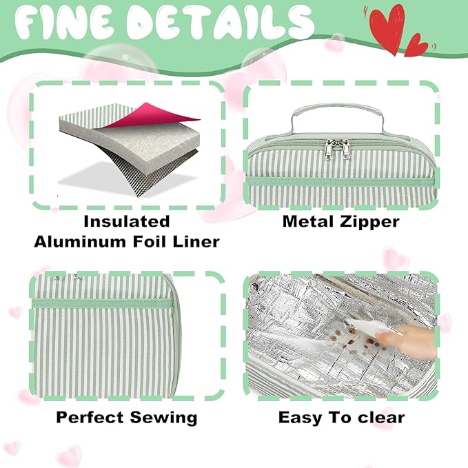 CAMTOP Lunch Box Kids Insulated Lunch Bag Small Cooler Thermal Meal Thermal lunchbox for Girls Boys School Picnics