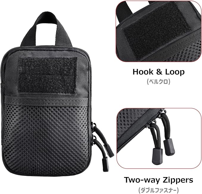 Azarxis Molle Pouches, Tactical Compact EDC Small Utility Pouch Waist Bags Sundries Storage Admin Organize Gear Gadget for Military Backpack