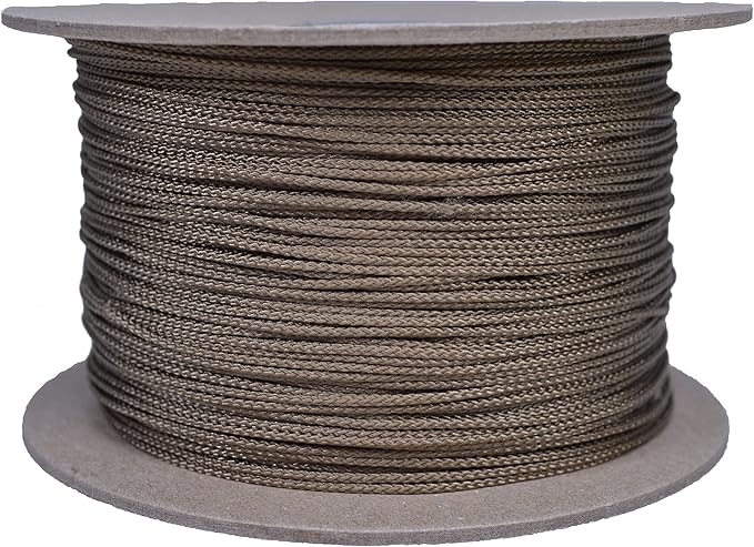 BORED? PARACORD! Nylon Micro Cord - 125 or 1000 Foot Spool Options - 70+ Colors and Patterns - 1.18mm Cord