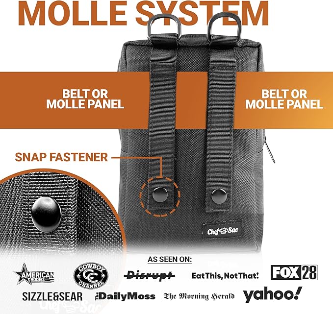 Chef Sac Tactical Molle Attachment Pouch | Compact Tactical Molle Pouch | Ultimate Storage Solution for Tools and Accessories