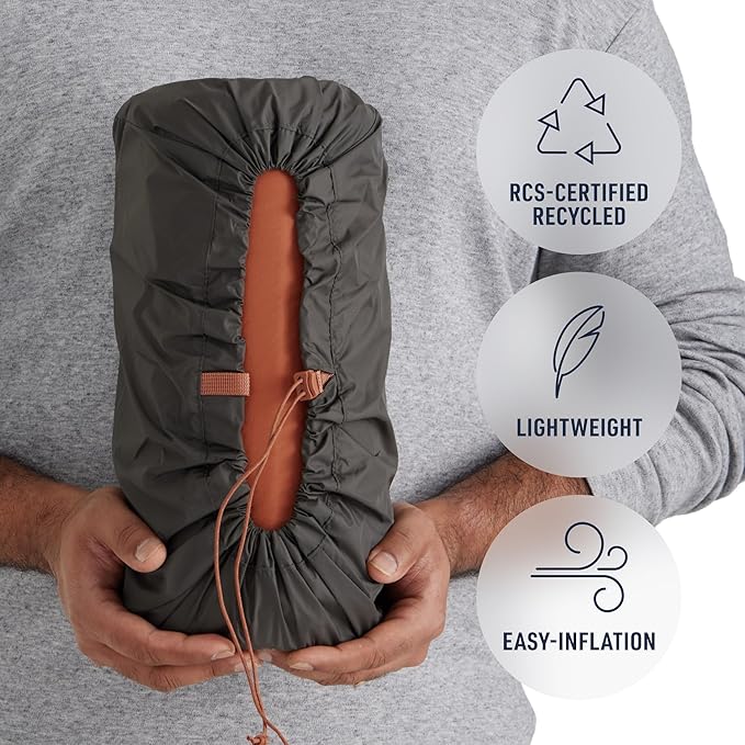 Sea to Summit Pursuit Self-Inflating Sleeping Mat for Camping and Backpacking, Rectangular - Regular (72 x 25 x 2 inches)