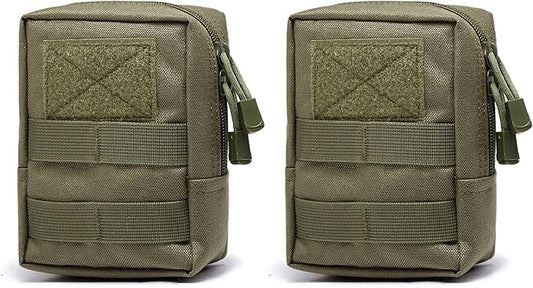 Azarxis Molle Pouches, Tactical Compact EDC Small Utility Pouch Waist Bags Sundries Storage Admin Organize Gear Gadget for Military Backpack