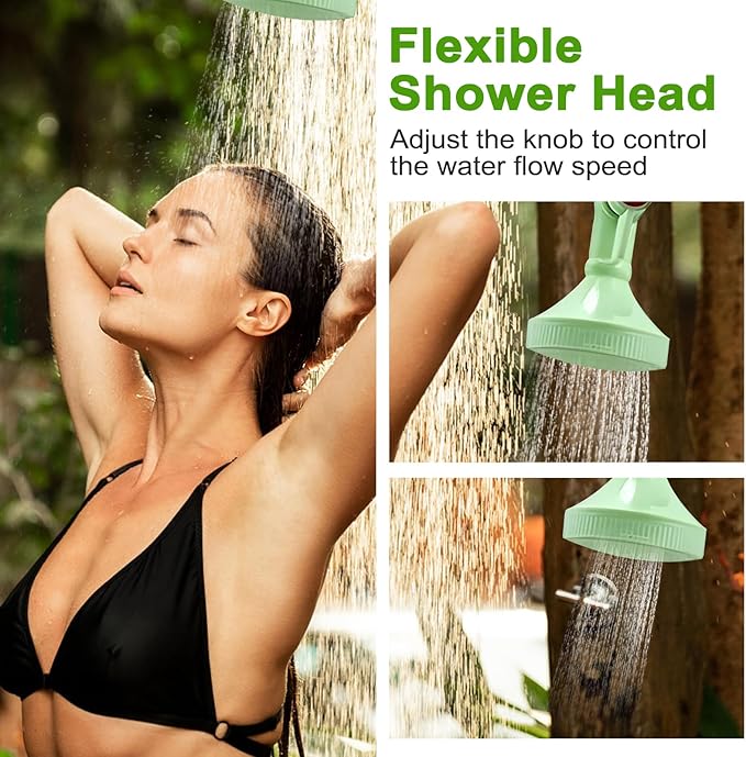 Solar Shower Bag Portable Shower for Camping Heating Camping Shower Bag 5 Gallons/20L Hot Water 45°C Switchable Shower Head for Camping Beach Swimming Outdoor Traveling Hiking…