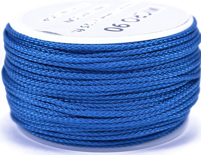 BORED? PARACORD! Nylon Micro Cord - 125 or 1000 Foot Spool Options - 70+ Colors and Patterns - 1.18mm Cord