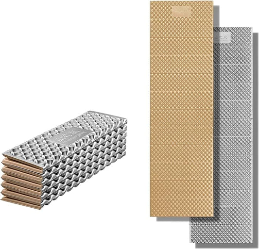 Mountain Spring Polar Bear XL Folding Closed Cell Foam Sleeping Pad R-2.6 | Highest R-Value Thickened Moisture-Proof Closed Cell Foam Camping Sleeping Mat on The Market for Camping Hiking Backpacking