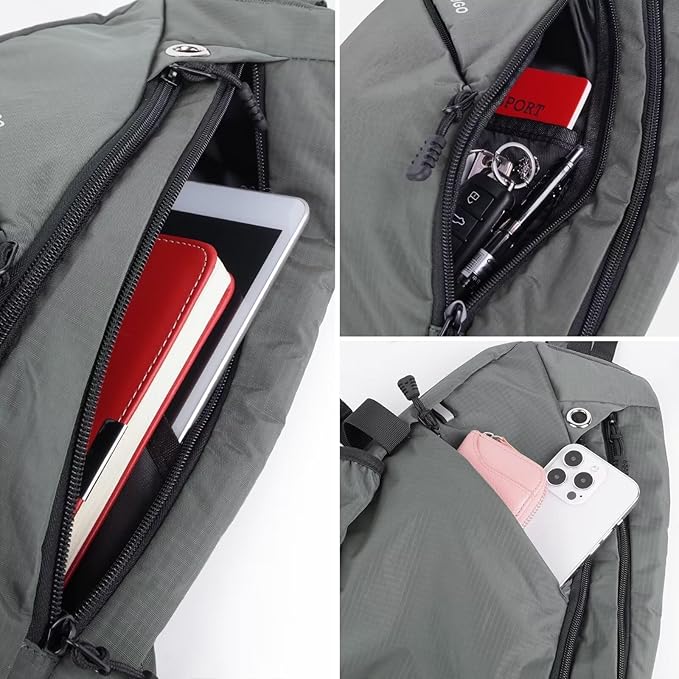 TITECOUGO Sling Bag Crossbody Shoulder Outdoor Travel Hiking Backpack for Women & Men