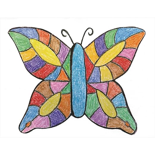 Colorations Regular Crayons, 8 Colors per set, 12 Sets included, 96 Crayons, Each set Individually Packaged, Personalize & Decorate for Gifts, Arts & Craft Craft for Children, Kids Crafts