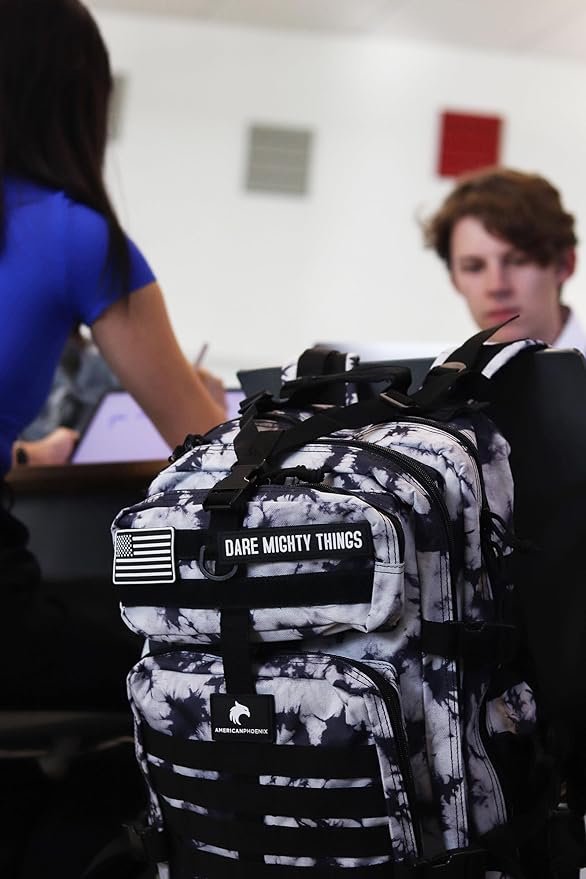 45L Elite Tactical Backpack | 3X Stronger Work & Military Backpack | Water Resistant and Heavy Duty | 3 Day MOLLE Bug Out Bag (Black Ice)