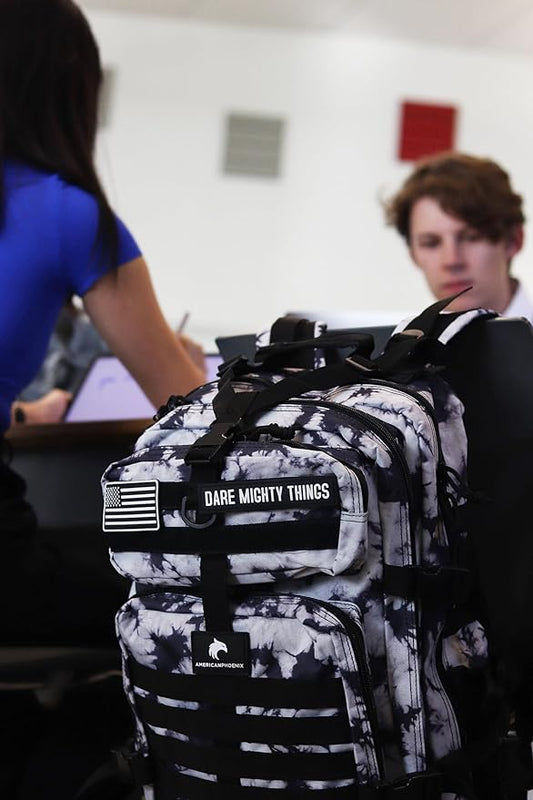 45L Elite Tactical Backpack | 3X Stronger Work & Military Backpack | Water Resistant and Heavy Duty | 3 Day MOLLE Bug Out Bag (Black Ice)