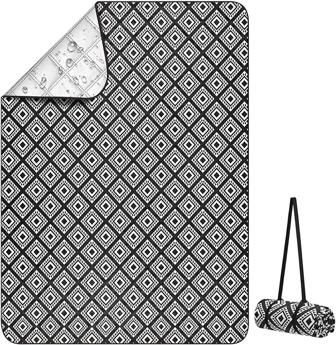 ICOSY Picnic Blankets Beach Blanket, Waterproof Outdoor Blanket Sandproof Picnic Camping Mat Camping Essentials 78" x 59"
