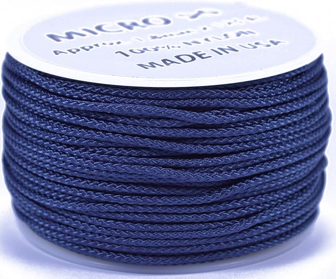 BORED? PARACORD! Nylon Micro Cord - 125 or 1000 Foot Spool Options - 70+ Colors and Patterns - 1.18mm Cord
