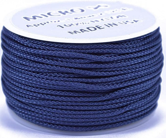 BORED? PARACORD! Nylon Micro Cord - 125 or 1000 Foot Spool Options - 70+ Colors and Patterns - 1.18mm Cord