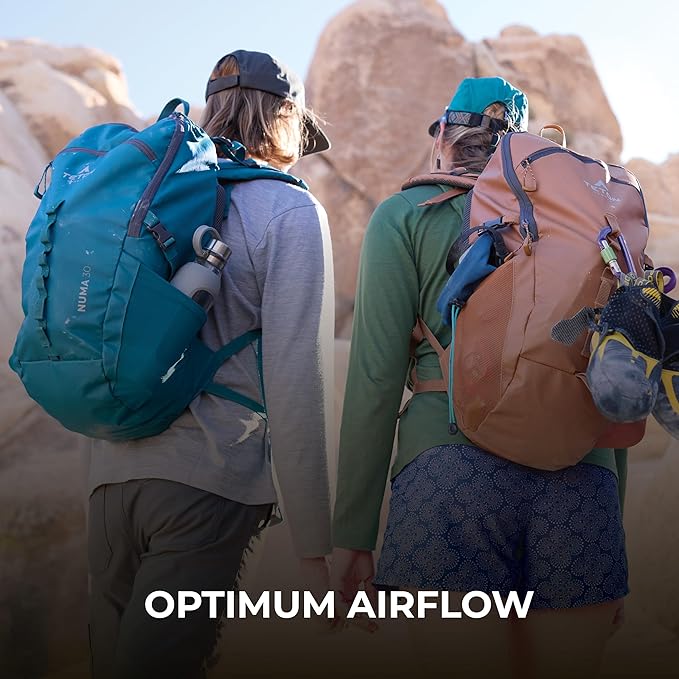 Teton 45L Numa backpack, durable and ready for hiking, camping or backpacking. Perfect lightweight travel bag with more room than you think, Alpine