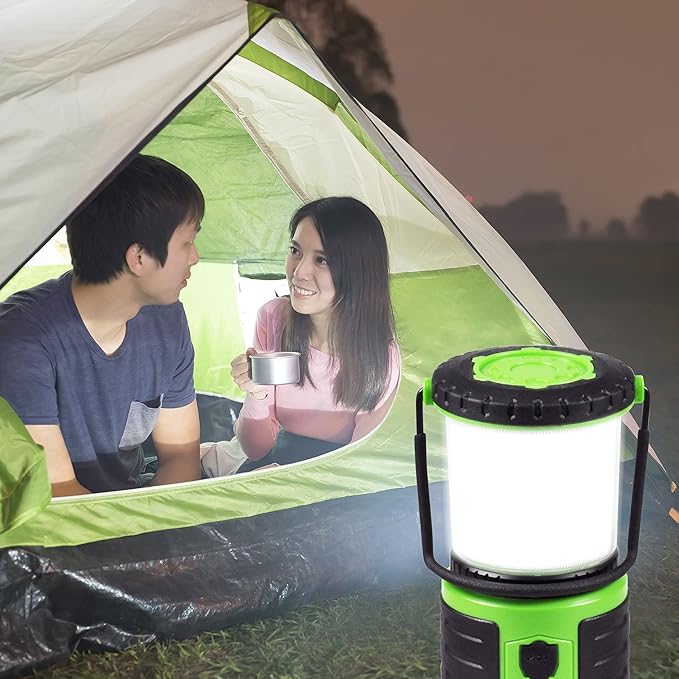 Blazin Bolt Rugged USB Rechargeable Lantern | 400 Lumen | 400 Hours of Light | 6000mAh Power Bank | 6 Modes | Camping, Emergency, Power Outage, Storm, Blizzard, Hurricane Survival