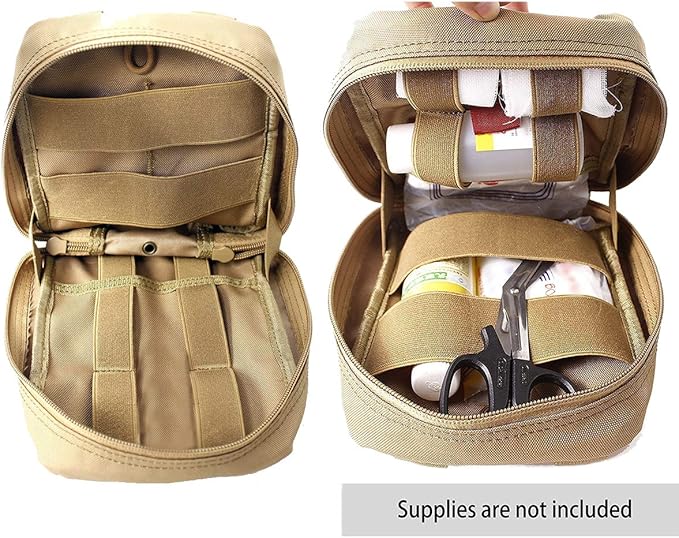 Carlebben EMT Pouch MOLLE Ifak Pouch Tactical MOLLE Medical First Aid Kit Utility Pouch