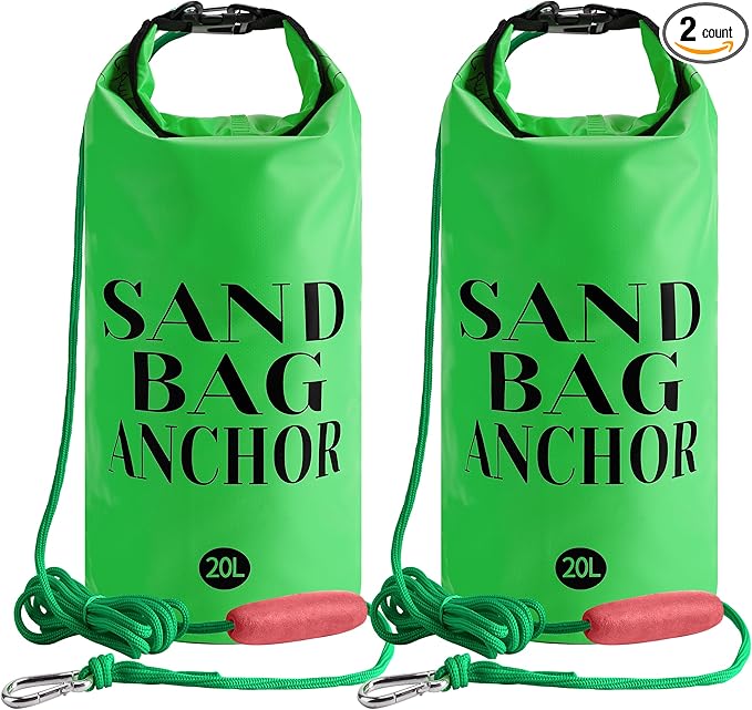RunNico 500D Sand Anchor for Small Boats,2 in 1 PWC Jet Ski Anchor Kit with Adjustable Buoy,Waterproof Dry Bag for Jet Ski, Kayak, Boat, Watercraft and Canoe