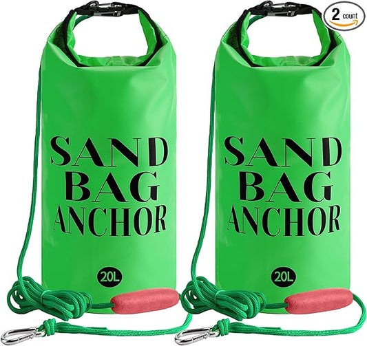 RunNico 500D Sand Anchor for Small Boats,2 in 1 PWC Jet Ski Anchor Kit with Adjustable Buoy,Waterproof Dry Bag for Jet Ski, Kayak, Boat, Watercraft and Canoe