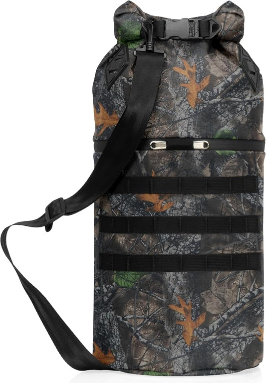 ~ AQUA RT Dry Bag~ Water-Proof Faraday Dry Bag for Laptops, Tablets, and Mid-Size Electronics ~ Tracking/Hacking Defense ~ Backwoods Camo