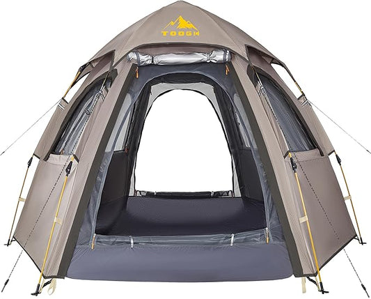 Camping Tent with Instant Setup, 2/3 Person Weatherproof Tent Easy Quick Set Up in 60 Seconds with Rainfly Backpack Tent for Family Camping & Hiking, Upgraded Ventilation,Center Height 66-inch