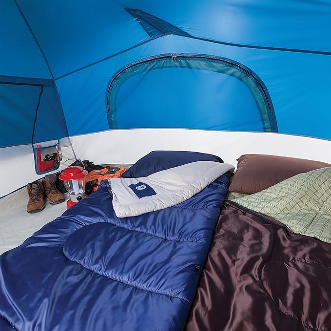 Coleman Brazos 20/30°F Adult Cool-Weather Sleeping Bag with No-Snag Zipper & Stuff Sack, Machine Washable