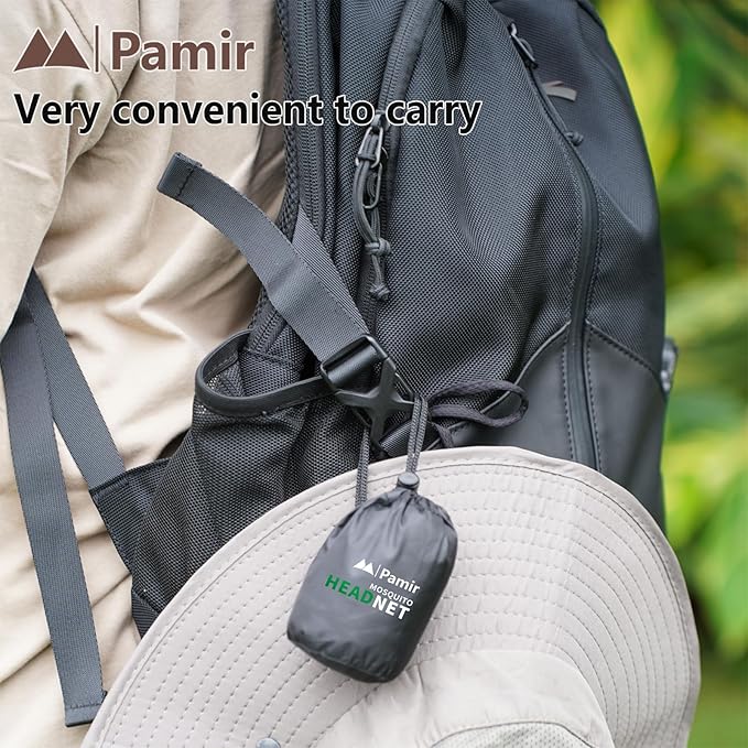 4pack Mosquito Head Net Mesh, Bug Net for Head, Hats with Netting for Men Women,Insect Shield Face Mask Cover for Camping, Hiking, Fishing, Gardening