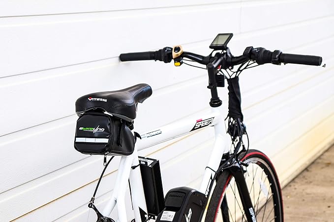 EBIKELING Bicycle Accessories - Waterproof Frame & Saddle Bag with Reflective Material, Secure Bike Storage for Road & Mountain Bikes