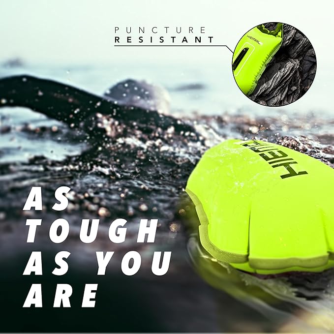 Swim Buoy for Open Water with Dry Bag 15L - Fully Waterproof Swim Bubble - Be Safe with Higher Visibility, Toughened Nylon and Rest Handle Swimming Buoy - Open Water Buoy for All Season Swimmers