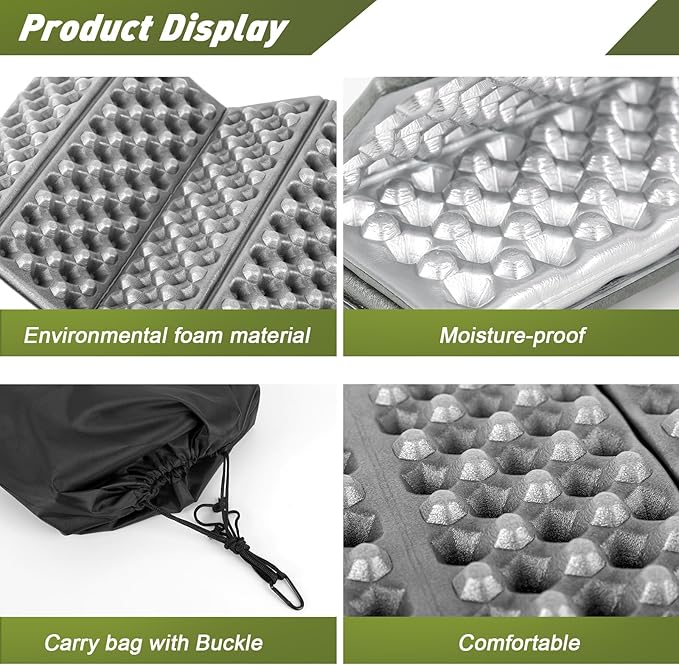 Portable Seat Cushion,Hunting Lightweight Foam Sit Pad,Camping Foam Mat for Hunting,Camping,Hiking, Outdoor Activities