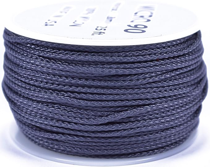 BORED? PARACORD! Nylon Micro Cord - 125 or 1000 Foot Spool Options - 70+ Colors and Patterns - 1.18mm Cord