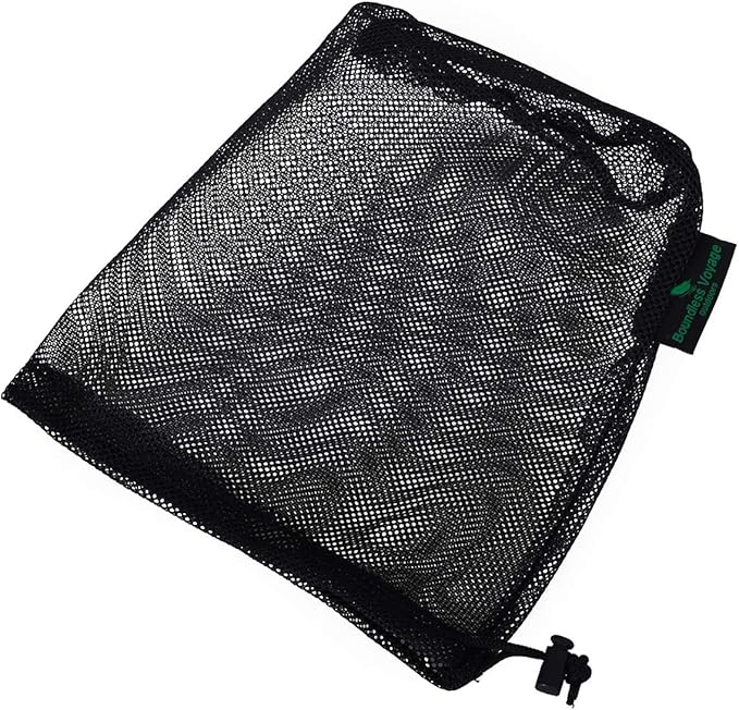 5pcs Nylon Mesh Drawstring Bag Sports Equipment Bag Outdoor L