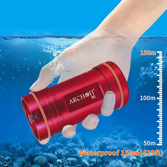 ARCHON Aluminum Alloy Waterproof Car Key Holder FOB Case, Keychain Dry Storage Box for Swimming,Diving Essential, Small Bag Kit for Boating