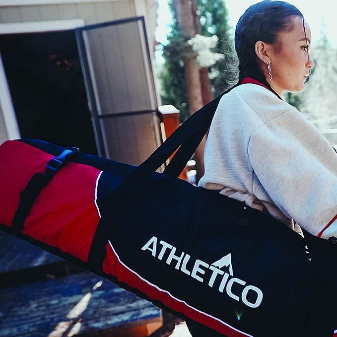 Athletico Mogul Padded Ski Bag - Fully Padded Single Ski Travel Bag