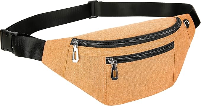 Fanny Pack for Men & Women, Fashion Waterproof Waist Packs with Adjustable Belt, Casual Bag Bum Bags for Travel Sports Running.